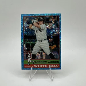 2025 Topps Heritage - Andrew Vaughn - Light Blue Sparkle High #413 White Sox SP - Bild 1 von 2