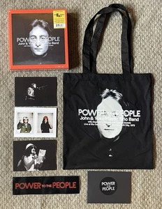 John Lennon Yoko Ono Power To The People CD BLURAY BOX SET + PROMO ITEMS Beatles - Picture 1 of 15