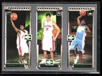 Lebron James/Darko Milicic/Carmelo Anthony 2003-04 Topps RC #111/112/113 Denver Foto 1 de 2