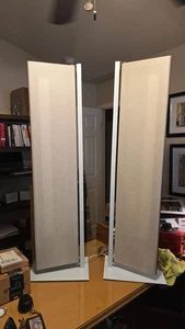 One Pair of Magnepan MG MC1 Quasi-Ribbon Speakers wall mount and floor stands - Picture 1 of 5