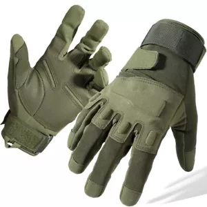 Tactical Motorcycle Motocross Full Finger Gloves Motorbike Riding Racing Mittens - Picture 1 of 11