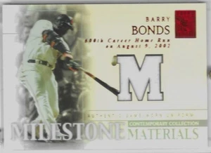 BARRY BONDS 2003 Topps Tribute Contemporary Milestone Materials Red #14 of 50! - Picture 1 of 2