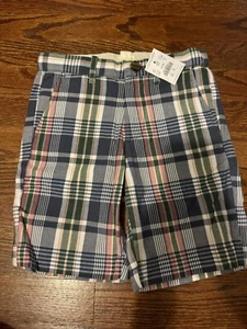 J.Crew Crewcuts Kids Boys' Size 6 Plaid Madras Shorts NWT - Picture 1 of 2