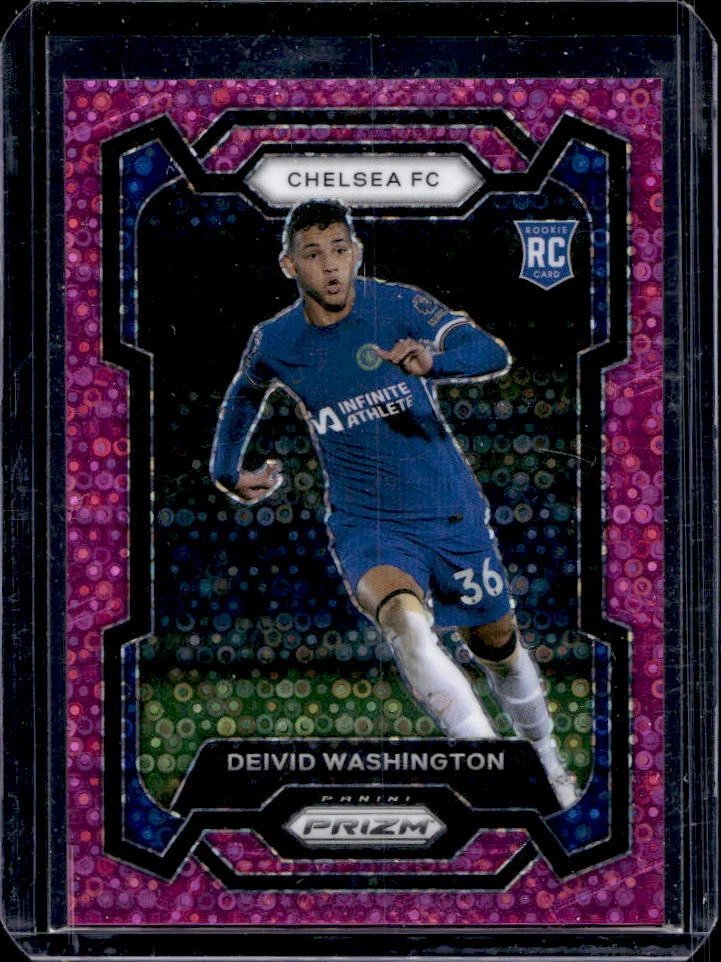 2023-24 Prizm EPL Deivid Washington Pink Breakaway Prizm Rookie RC #94/149