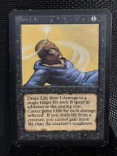 Drain Life (Alpha Black Common Magic Gathering MTG CARD)