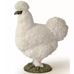 Figura Pollo Silkie - Animal de Granja - Pintado a Mano - Coleccionable - Papo 51169 - Imagen 1 de 5