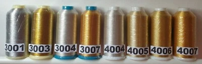 Marathon Embroidery Machine Threads Metallic 5000M - Image 1 of 4