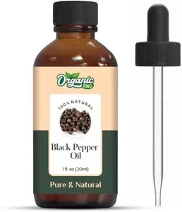 Aceite esencial orgánico Zing Black Peper 100 % puro y natural - [30 ml/1 oz - 118 ml/4 oz. - Imagen 1 de 9