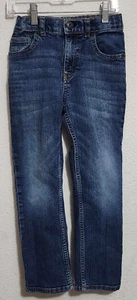 B'gosh Boys Size 7R Denim Blue Jeans Classic Fit W/ Adjustable Waist - Picture 1 of 3