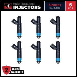 Reman OEM Siemens 04854181 Fuel Injectors Set of 6 for 1999-2004 Jeep 4.0L I6 - Picture 1 of 4
