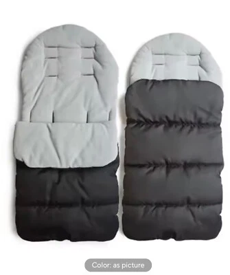 Carrinho de bebê inverno saco de dormir universal zíper Footmuff assento saco de dormir quente - Imagem 1 de 4
