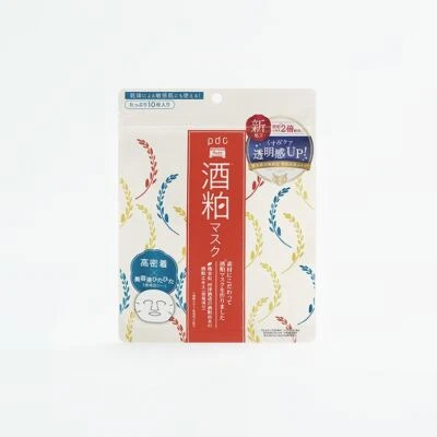 PDC Wafood Made SK Face Mask Sake Lees Sakekasu Sheet Mask 10 sheet - Image 1 of 4