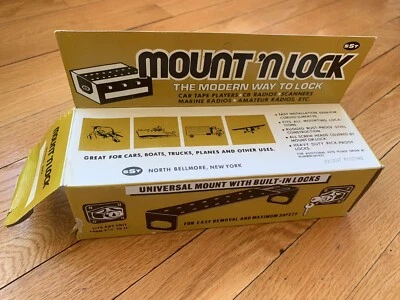 Vintage Mobile Mounting Bracket- Heavy Duty ~ CB Radio/ Scanner/ Marine- NO LOCK - Image 1 of 4