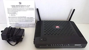 Zoom Technologies Model 5352 DOCSIS 3.0 Cable Modem/Router with Wireless-N - Picture 1 of 3