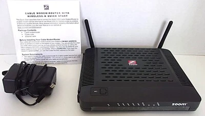 Zoom Technologies Model 5352 DOCSIS 3.0 Cable Modem/Router with Wireless-N - Image 1 of 3