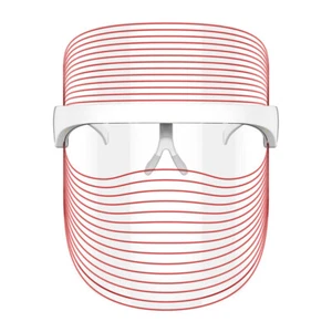 Maschera viso collo fotone luce led 7 colori ringiovanimento pelle terapia viso rughe - Foto 1 di 16