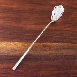 GORHAM WHITING STERLING SILVER LONG HANDLED PICKLE OLIVE SPOON QUEEN BESS 1885 - Imagen 1 de 4