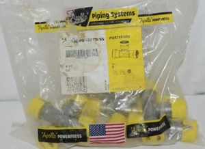 Camiseta prensa de acero al carbono gas Apllo Piping Systems PowerPress PWR7481650 bolsa de 5 - Imagen 1 de 3