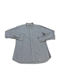 Reyn Spooner Seersucker Long Sleeve Button Down Blue and White Size XL Preppy - Picture 1 of 9