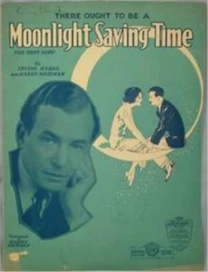 Moonlight Saving Time Sheet Music Voice Guitar Piano Ukelele 1931 (O) - Picture 1 of 4