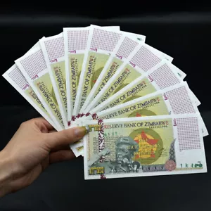 Billetes de un bicentillón de dólares 600 ceros número de serie UNC de 10 piezas - Imagen 1 de 6