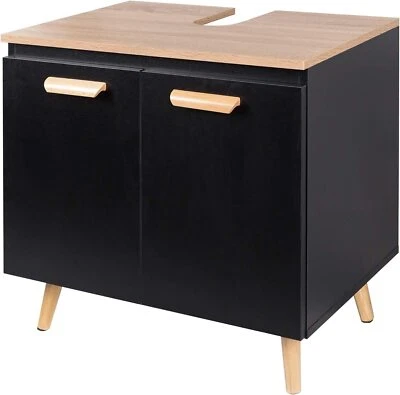 Waschbeckenunterschrank Badschrank mit 2 Türe Badezimmerschrank Unterschrank - Bild 1 von 4