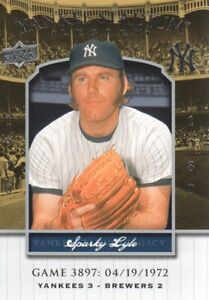 2008 Upper Deck Yankee Stadium Legacy Collection Baseball #3897 Sparky Lyle