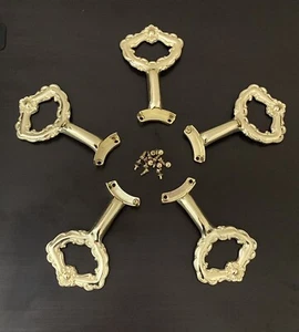 Vintage Harbor Breeze Gold Tone Ornate Cottage Five 52” Ceiling Fan Arm Brackets - Picture 1 of 8