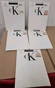 Lot Of 5 Calvin Klein Women's Size 3 Silken Sheer Control Top Pantyhose - Picture 1 of 6