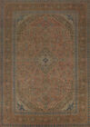 Vintage Wool Handmade Kashaan Area Rug 10x13 Traditional Living Room Carpet
