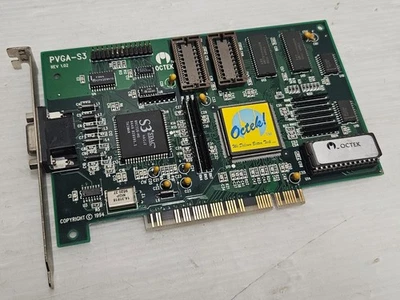 S3 Vision 864, 86C716, VRAM 1MB, PCI, VGA, Octek PVGA-S3, WORKING CARD - Image 1 of 4