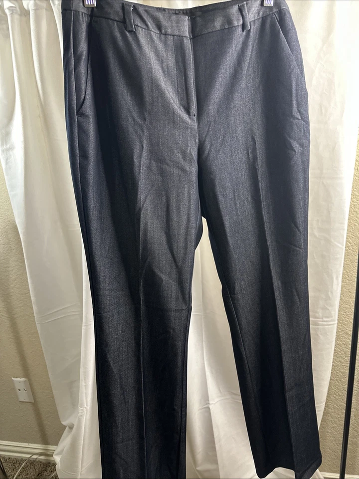 Pantalones de vestir de mezclilla azul oscuro para mujer Ellen Tracy talla 4 nuevos sin etiquetas Foto 1 de 4