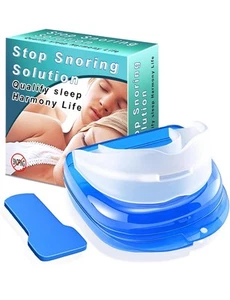 Stop Snoring Mouthpiece Sleep Apnea Guard Bruxism Anti Snore Pure Grind Aid Tray - Picture 1 of 6