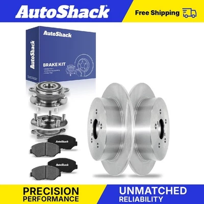 Rear Brake Rotors Ceramic Pads Hubs for 2005-2009 Subaru Outback Legacy Foto 1 de 4