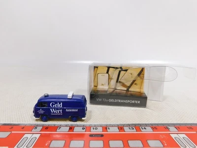 Wiking 1:87 H0 41BM01 Modello Pubblicitario Furgone Portavalori VW T2 Bulli Top - Immagine 1 di 4