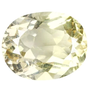 5.53 Ct Genuine Perfect Oval 12.8 x 10.2 MM Yellow Brazil Natural Yellolw Beryl - Picture 1 of 5
