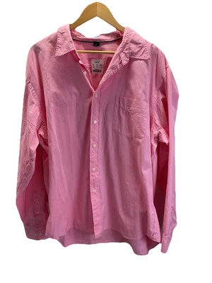 NEW J Crew Mens Button Down Shirt Pink long sleeve career cotton size XL - Image 1 of 4