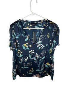 Banana Republic Flutter Sleeve Floral Blouse NWT Size Medium - Picture 1 of 7