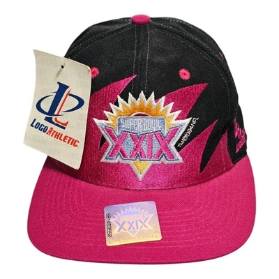 De colección 1995 Super Bowl XXIX Logo Atlético Diente de Tiburón Snapback Sombrero Béisbol Nuevo con Etiquetas Foto 1 de 4