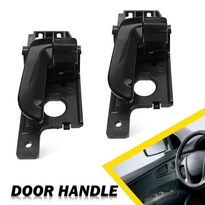 Manija de puerta interior para Kia Sportage 2005-2010 delantera y trasera izquierda negra 2 piezas Foto 1 de 4