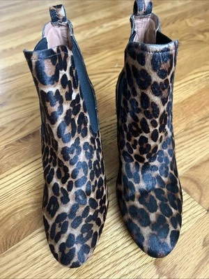 Курт Гейгер Лондон пони волос животных печать коричневый черный ботинок каблуки размер 39 EUR - Изображение 1 из 4