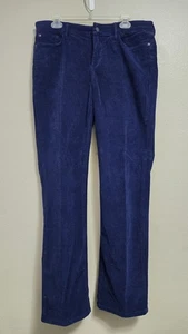 NYDJ Not Your Daughters Jeans Womens Corduroy Pants 12 Navy Blue Straight Leg  - Picture 1 of 15