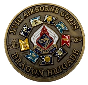 Moneta Comando XVIII Corpo Aviotrasportato Brigata Drago Draghi del Cielo Iraq Afghanistan - Foto 1 di 7