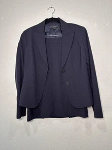 Lafayette 148 New York Wolle Midnight Blazer und Rock Größe 4 - Bild 1 von 8