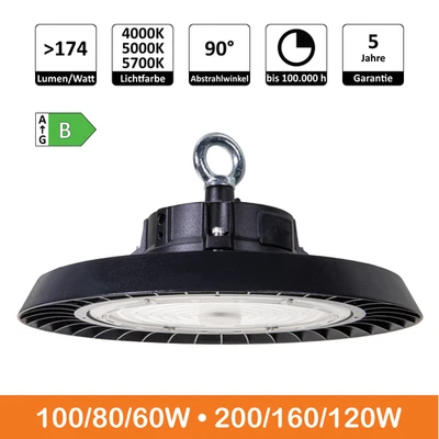 illumitec UFO LED hall spotlight hall light industrial lamp high bay light - Image 1 of 4