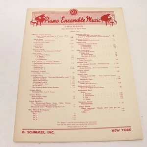 Bach Organ Focatta and Fuge in D Minor 2 Pianos 4 Hands 1 Score 1952 G Schirmer - Picture 1 of 5