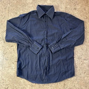 Camisa vintage Gucci negra lisa abotonada 43 17 - Imagen 1 de 5