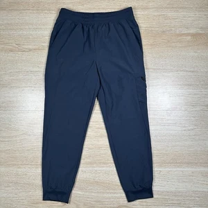 Apana Men's Jogger Pants Athletic Drawstring Size Large L Navy Blue - Picture 1 of 7