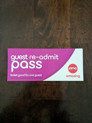 1 boleto/pedido - Películas AMC caducan 31/10/2027 uso en teatro o en línea Foto 1 de 4