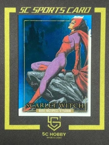 2024 Marvel Masterpieces '92 Precious Metal Gems Blue/50 Scarlet Witch FCZZH - Picture 1 of 2